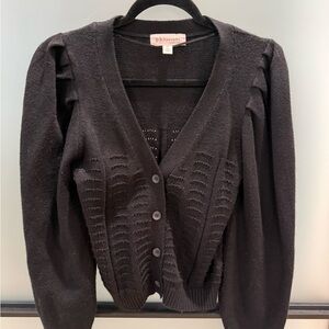 Philosophy Women's Black Knit Cardigan